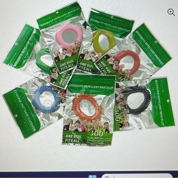 Mosquito Repellant Bracelet, 100% DEET Free, All Natural, One Size Fits All. - Picture 3 of 6